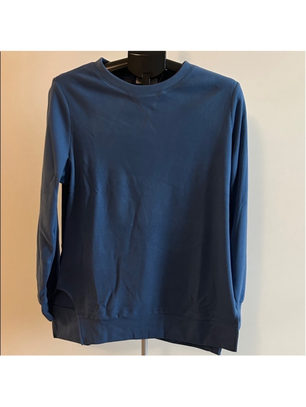 Women's Blue Crew Neck Sweater